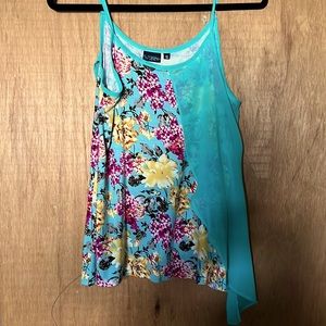 NWT Daytrip strappy floral tank sz S